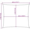 Solsegel ljusgrå 3x2,5 m 100% polyesteroxford vidaXL 2.5 x 3 m – miniatyr 10