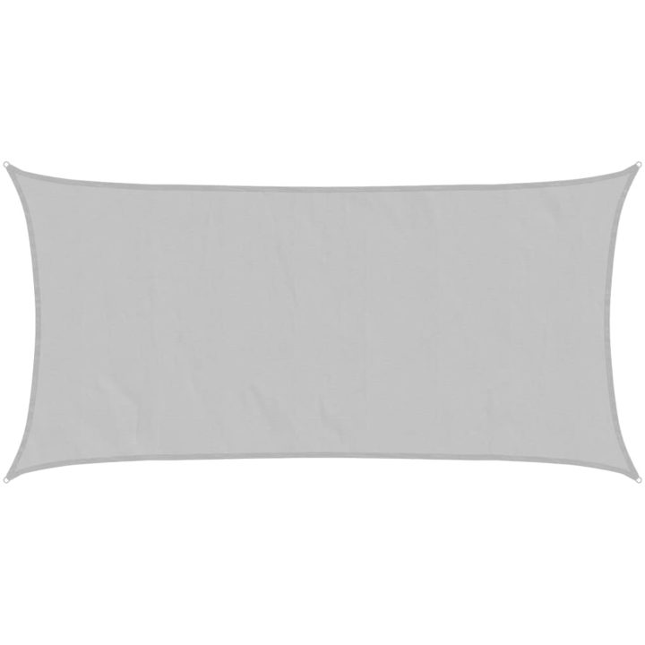 Solsegel ljusgrå 4x2 m 100% polyesteroxford vidaXL 2 x 4 m – bild 2