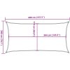 Solsegel ljusgrå 4x2 m 100% polyesteroxford vidaXL 2 x 4 m – miniatyr 10