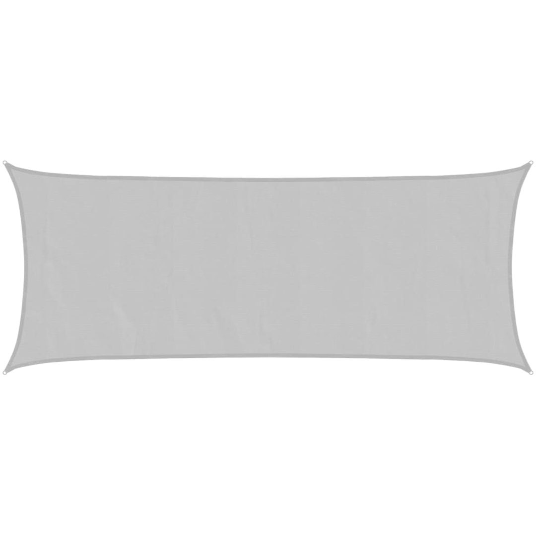 Solsegel ljusgrå 5x2 m 100% polyesteroxford vidaXL 2 x 5 m – bild 2