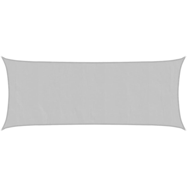Solsegel ljusgrå 5x2 m 100% polyesteroxford vidaXL 2 x 5 m – bild 2