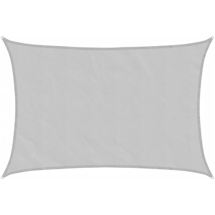 Solsegel ljusgrå 5x3,5 m 100% polyesteroxford vidaXL 3.5 x 5 m – bild 2