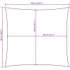 Solsegel oxfordtyg fyrkantig antracit vidaXL 5 x 5 m – miniatyr 10