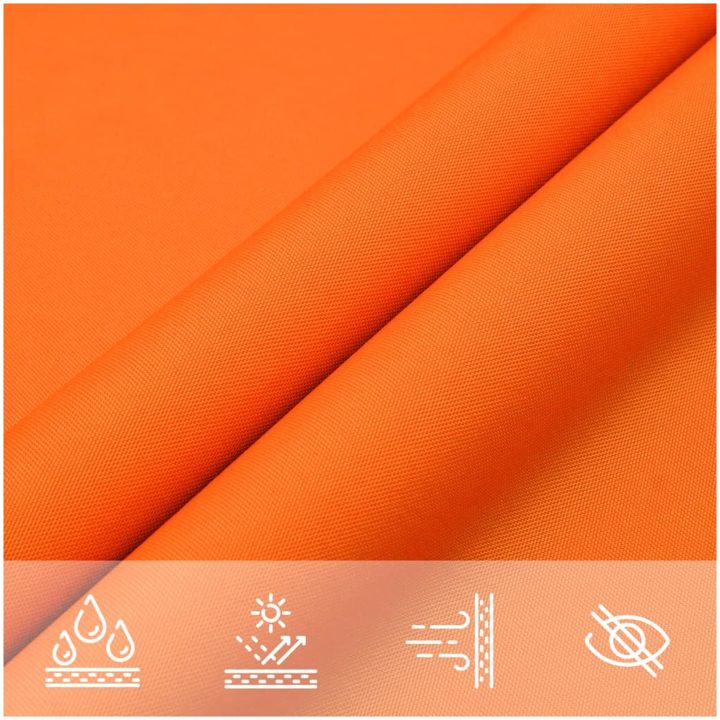 Solsegel oxfordtyg fyrkantigt orange vidaXL 2.5 x 2.5 m – bild 8