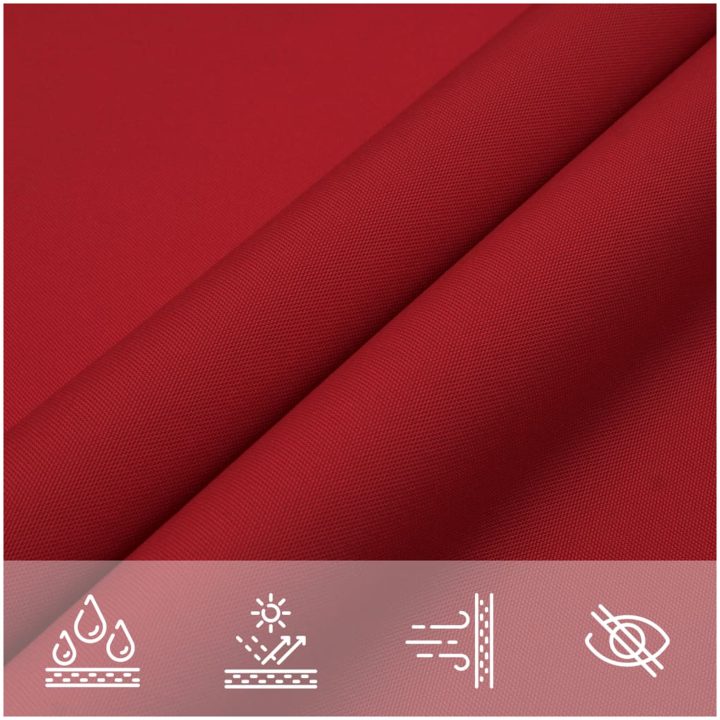 Solsegel oxfordtyg fyrkantigt red vidaXL 4.5 x 4.5 m – bild 7
