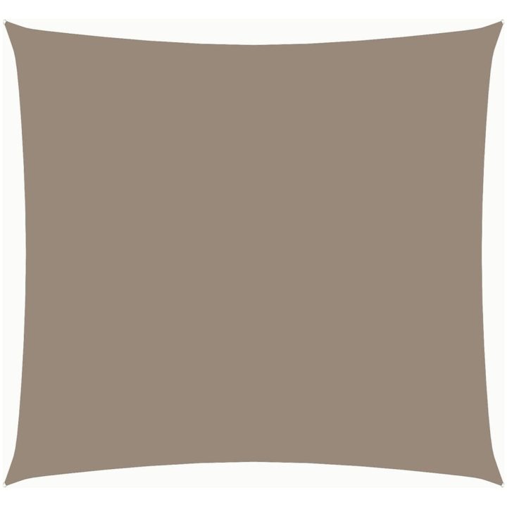 Solsegel oxfordtyg fyrkantigt taupe vidaXL 2.5 x 2.5 m – bild 2