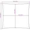 Solsegel oxfordtyg fyrkantigt vit vidaXL 2.5 x 2.5 m – miniatyr 10