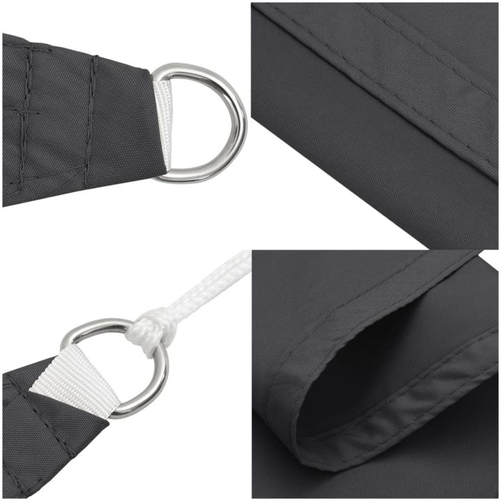 Solsegel oxfordtyg rektangulärt antracit vidaXL 2 x 3 m – bild 7