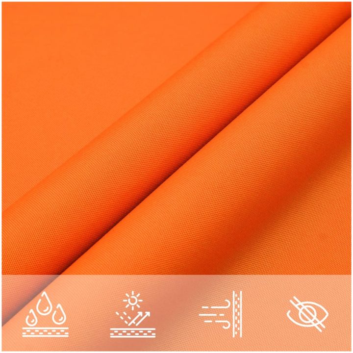 Solsegel oxfordtyg rektangulärt orange vidaXL 2 x 4 m – bild 8