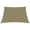 Solsegel oxfordtyg trapets beige vidaXL 2/4 x 3 m – miniatyr 2