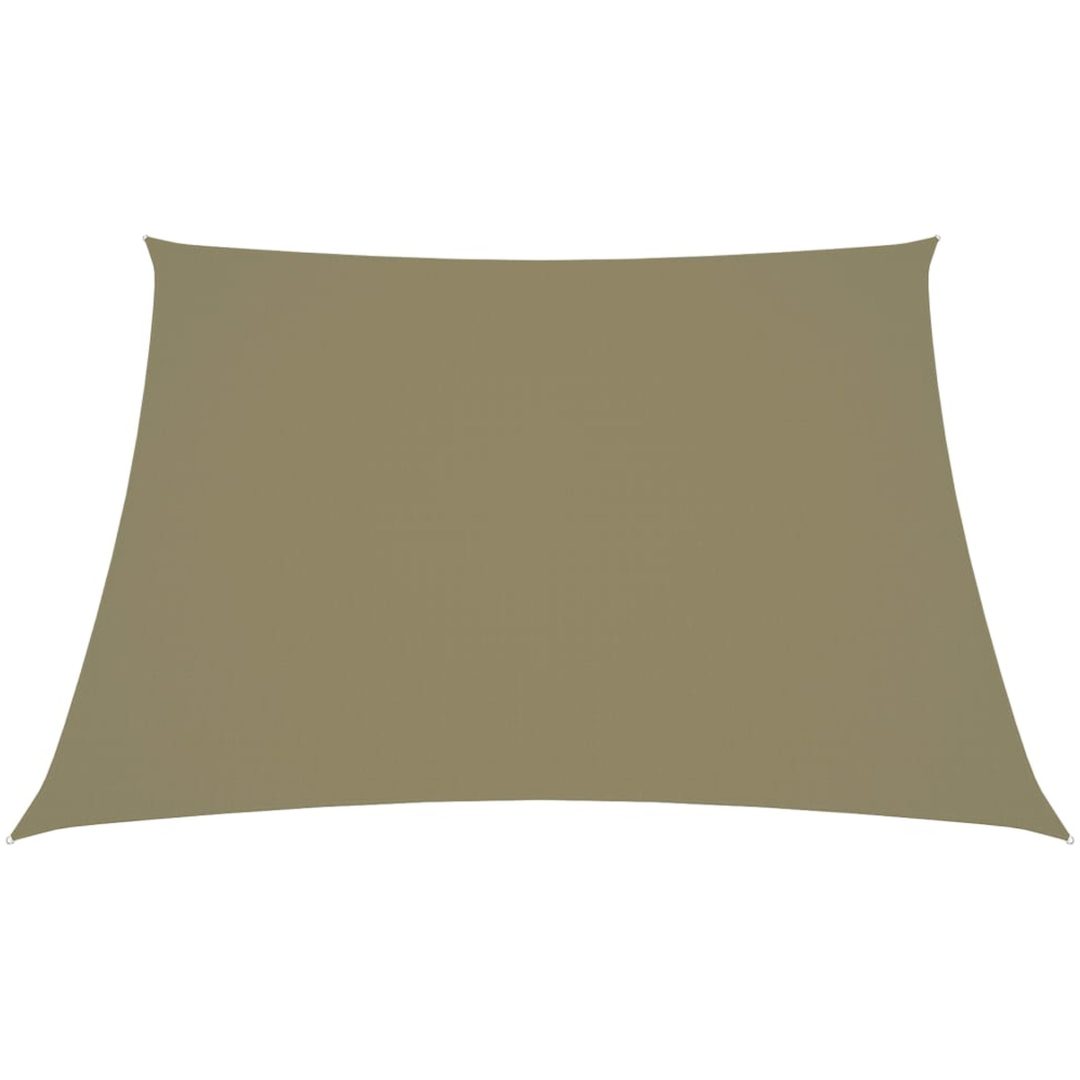 Solsegel oxfordtyg trapets beige vidaXL 2/4 x 3 m – bild 2
