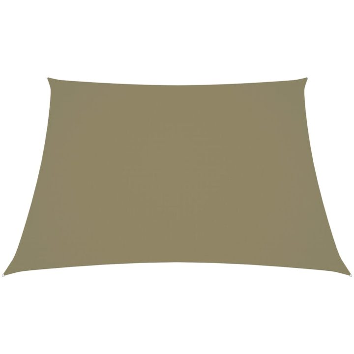 Solsegel oxfordtyg trapets beige vidaXL 2/4 x 3 m – bild 2