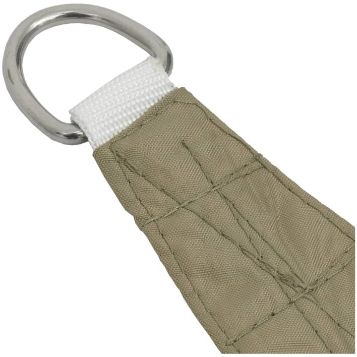 Solsegel oxfordtyg trapets beige vidaXL 2/4 x 3 m – bild 4