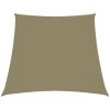 Solsegel oxfordtyg trapets beige vidaXL 2/4 x 3 m – miniatyr 1