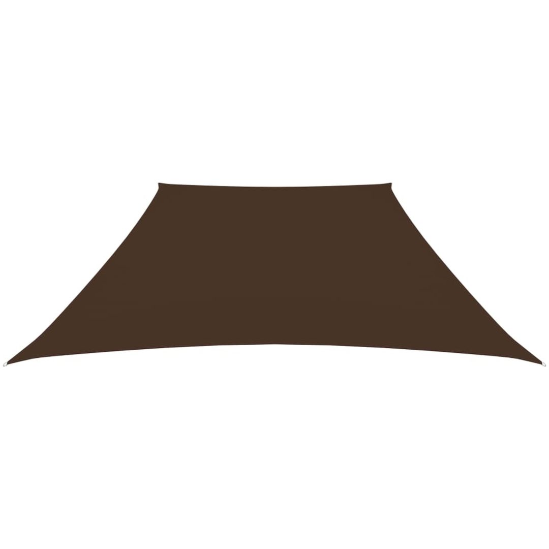 Solsegel oxfordtyg trapets brun vidaXL 2/4 x 3 m – bild 2