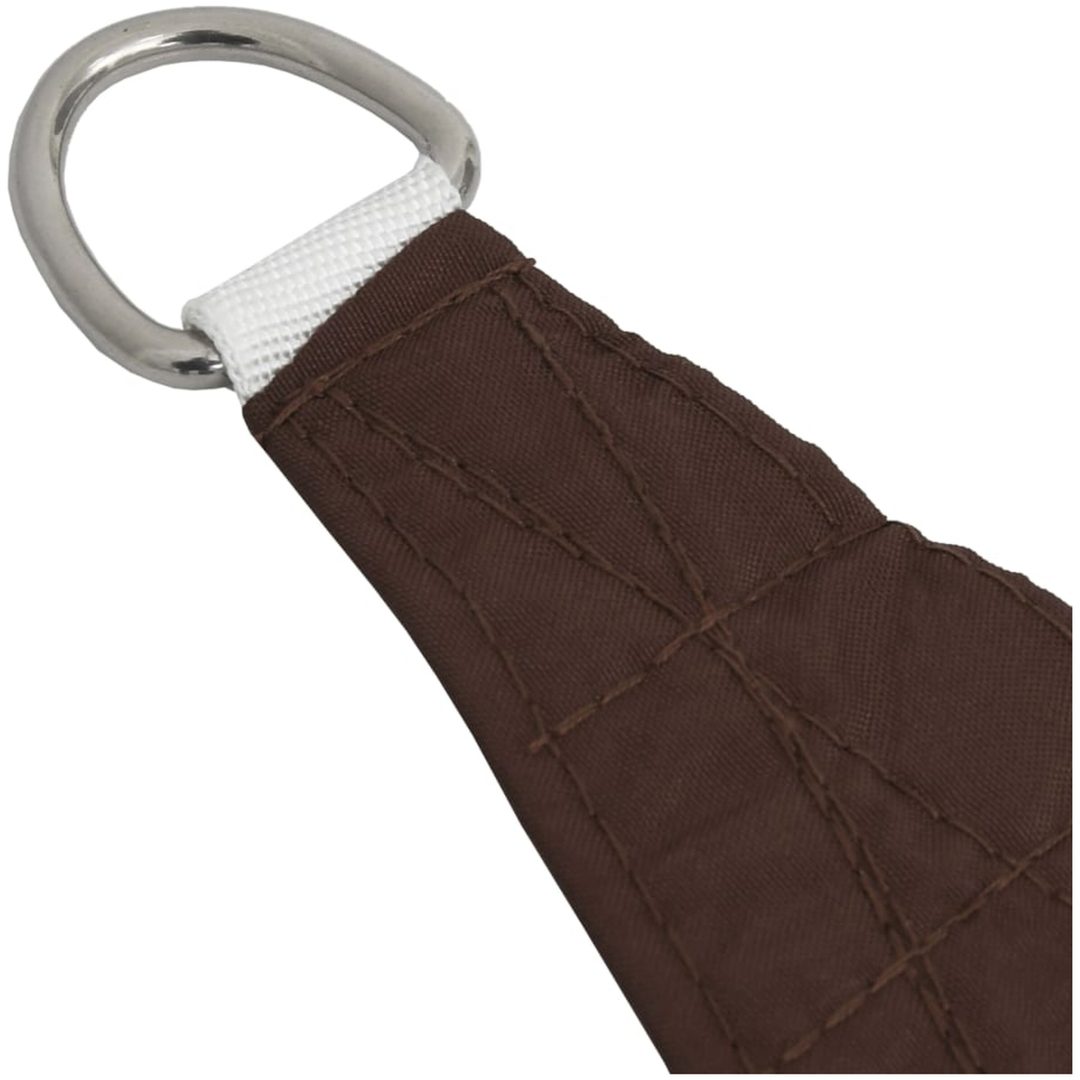 Solsegel oxfordtyg trapets brun vidaXL 2/4 x 3 m – bild 4