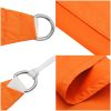 Solsegel oxfordtyg trekantigt orange vidaXL 3 x 3 x 4.24 m – miniatyr 6