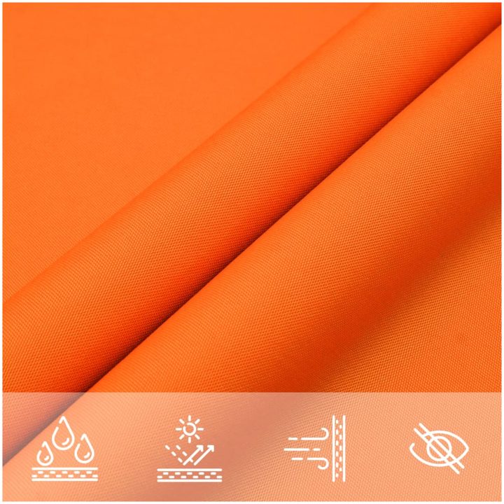 Solsegel oxfordtyg trekantigt orange vidaXL 3 x 3 x 4.24 m – bild 7