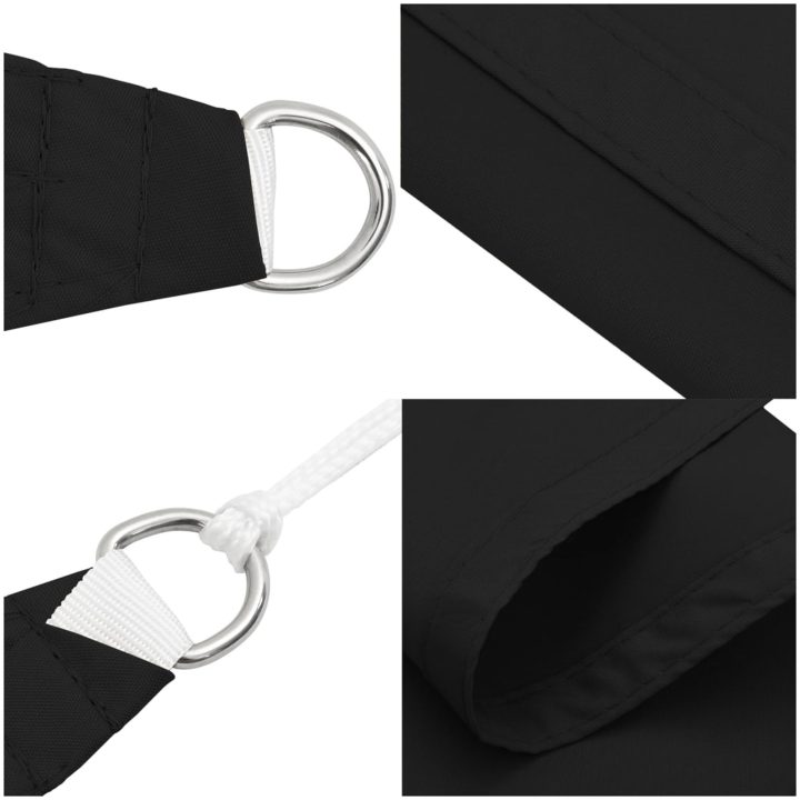 Solsegel oxfordtyg trekantigt svart vidaXL 2.5 x 2.5 x 3.5 m – bild 6