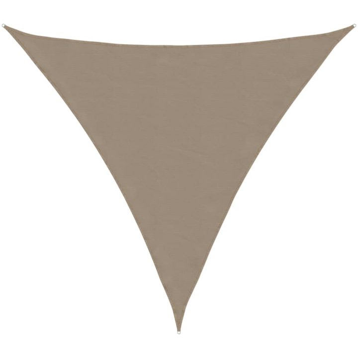 Solsegel oxfordtyg trekantigt taupe vidaXL 3 x 3 x 3 m – bild 2