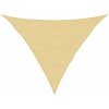 Solsegel sandfärgat 100% polyesteroxford vidaXL 2.5 x 2.5 x 3.5 m – miniatyr 2