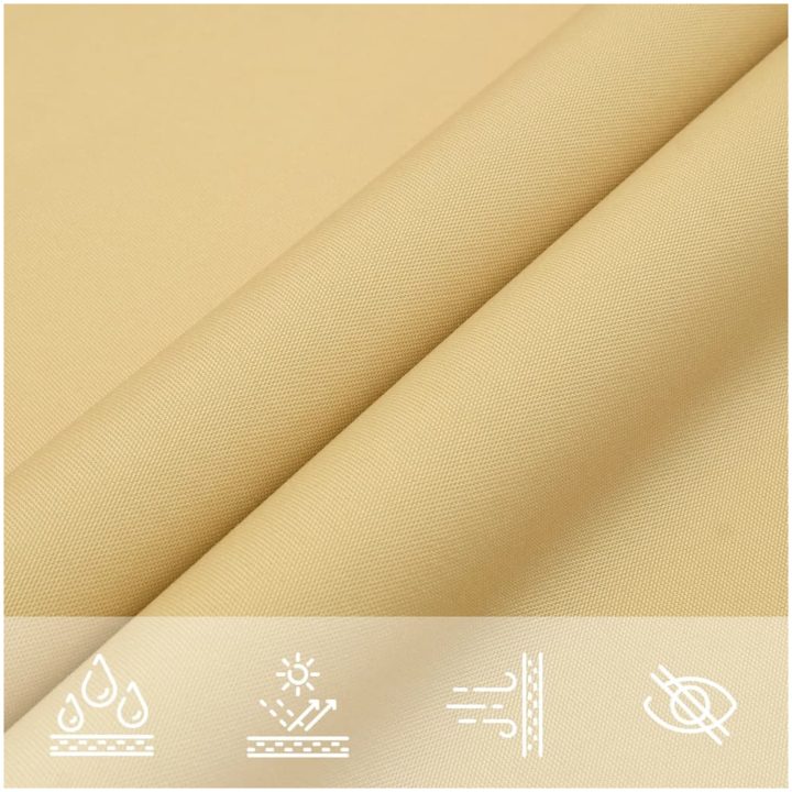 Solsegel sandfärgat 3x2 m 100% polyesteroxford vidaXL 2 x 3 m – bild 8