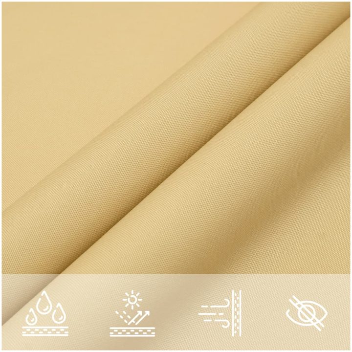 Solsegel sandfärgat 4,5x2 m 100% polyesteroxford vidaXL 2 x 4.5 m – bild 8