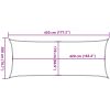 Solsegel sandfärgat 4,5x2 m 100% polyesteroxford vidaXL 2 x 4.5 m – miniatyr 10