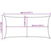 Solsegel sandfärgat 4x2 m 100% polyesteroxford vidaXL 2 x 4 m – miniatyr 10