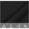 Solsegel svart 100% polyesteroxford vidaXL 2 x 2 x 2 m – miniatyr 7