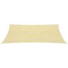 Solskärmssegel HDPE kvadratiskt beige vidaXL 3.6 x 3.6 m – miniatyr 2