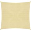 Solskärmssegel HDPE kvadratiskt beige vidaXL 3.6 x 3.6 m – miniatyr 6
