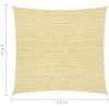 Solskärmssegel HDPE kvadratiskt beige vidaXL 3.6 x 3.6 m – miniatyr 7