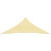 Solskärmssegel HDPE trekantigt beige vidaXL 3.6 x 3.6 x 3.6 m – miniatyr 2
