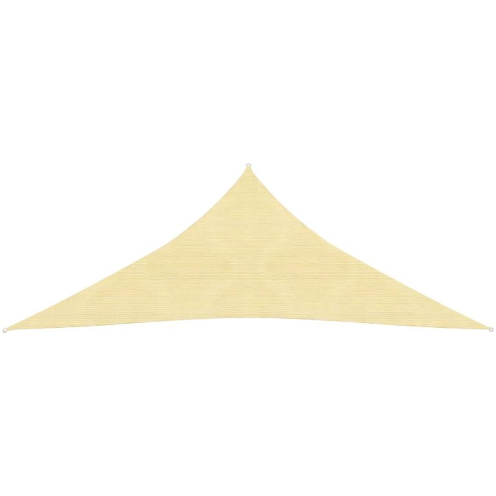 Solskärmssegel HDPE trekantigt beige vidaXL 3.6 x 3.6 x 3.6 m – bild 2