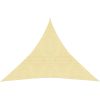 Solskärmssegel HDPE trekantigt beige vidaXL 3.6 x 3.6 x 3.6 m – miniatyr 3