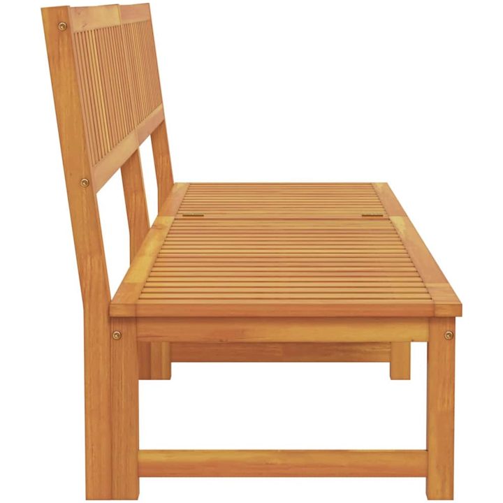Solstol 3-i-1 Funktion Massivt Akaciaträ vidaXL 200 x 57 x 75 cm – bild 6