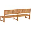 Solstol 3-i-1 Funktion Massivt Akaciaträ vidaXL 200 x 57 x 75 cm – miniatyr 7