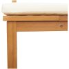 Solstol 3-i-1 med creamfärgade kuddar i solid akacia vidaXL 200 x 57 x 75 cm – miniatyr 8