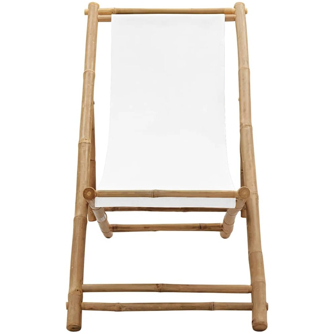 Solstol bambu och kanvas vidaXL – bild 2