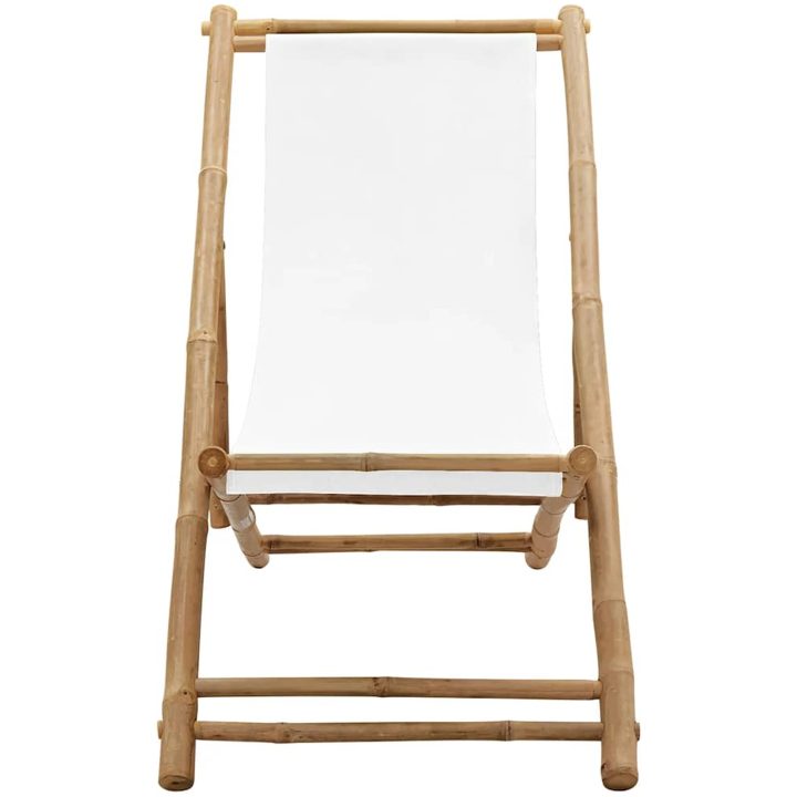 Solstol bambu och kanvas vidaXL – bild 2