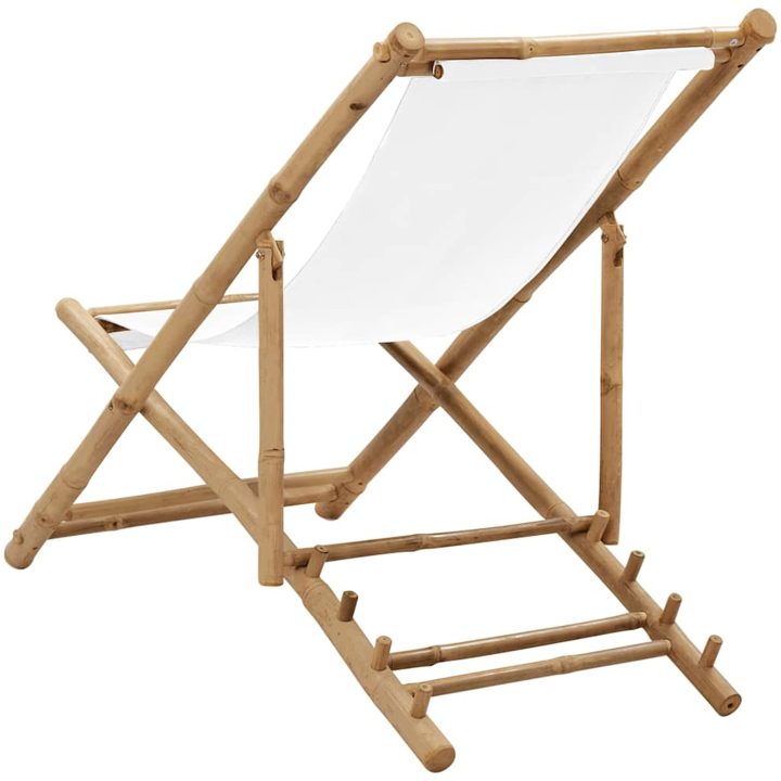 Solstol bambu och kanvas vidaXL – bild 4