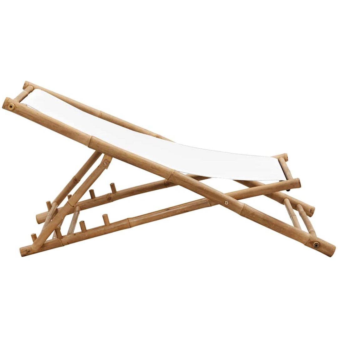 Solstol bambu och kanvas vidaXL – bild 5