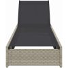 Solstol Beige 60x200x27 cm Poly Rattan vidaXL 69 x 200 x 27 cm – miniatyr 3
