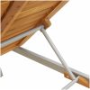 Solstol Grå 200x55x35 cm Massivt Akacia vidaXL 90 x 190 cm – miniatyr 11