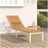 Solstol Grå 200x55x35 cm Massivt Akacia vidaXL 90 x 190 cm – miniatyr 4