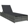 Solstol Grå 60x200x27 cm Konstrotting vidaXL 69 x 200 x 27 cm – miniatyr 2