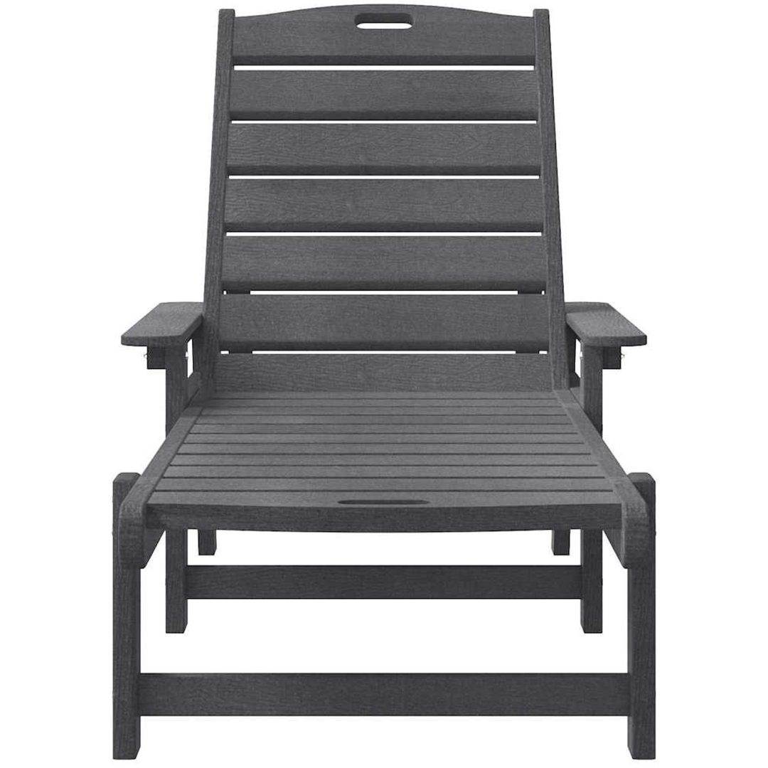 Solstol Ljusgrå 53x162x98.5 cm HDPE vidaXL 53 x 195.5 x 98.5 cm – bild 4