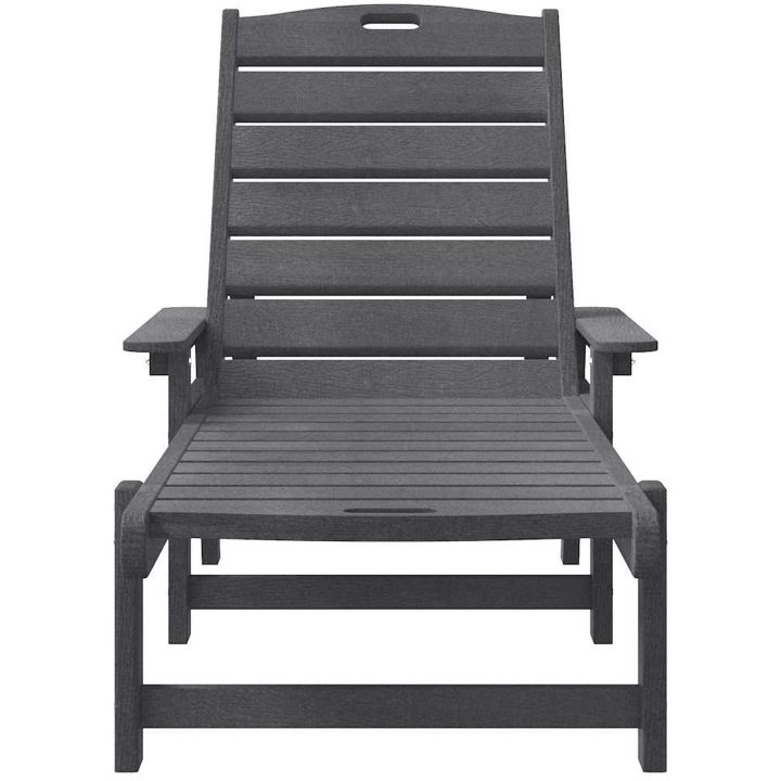 Solstol Ljusgrå 53x162x98.5 cm HDPE vidaXL 53 x 195.5 x 98.5 cm – bild 4