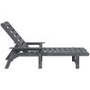 Solstol Ljusgrå 53x162x98.5 cm HDPE vidaXL 53 x 195.5 x 98.5 cm – miniatyr 5
